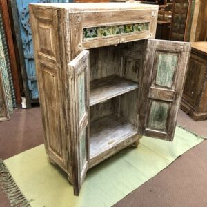 kh25 198 indian furniture natural cabinet with tile open