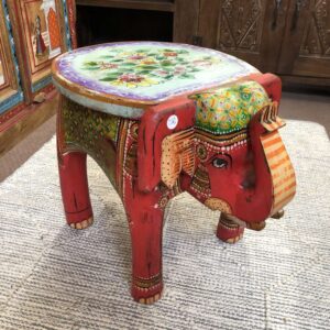 kh25 205 a indian furniture painted elephant tables main