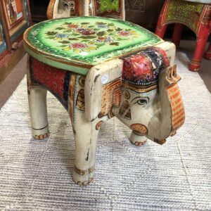 kh25 205 c indian furniture painted elephant tables main