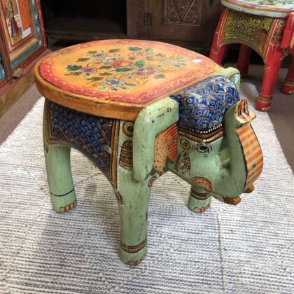 kh25 205 d indian furniture painted elephant tables main