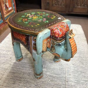 kh25 205 f indian furniture painted elephant tables main