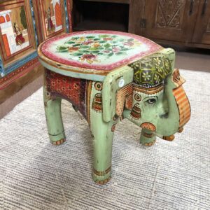 kh25 205 g indian furniture painted elephant tables main