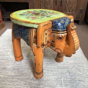 kh25 205 l indian furniture painted elephant tables main