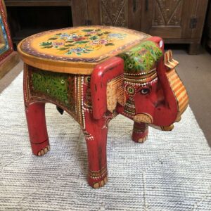 kh25 205 n indian furniture painted elephant tables main