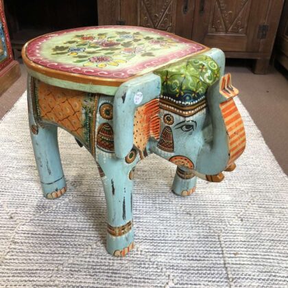 kh25 205 o indian furniture painted elephant tables main