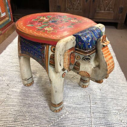 kh25 205 q indian furniture painted elephant tables main
