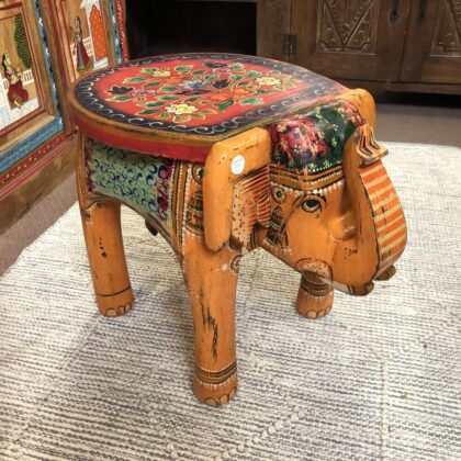 kh25 205 r indian furniture painted elephant tables main