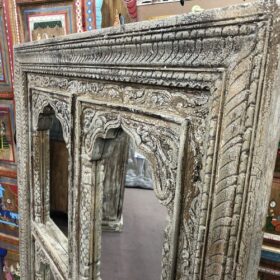 kh25 213 indian furniture natural 4 panel mirror angle