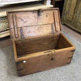 kh25 30 indian furniture rustic storage trunk open