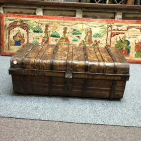 kh25 42 b indian furniture vintage mottled trunk front