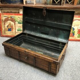 kh25 42 b indian furniture vintage mottled trunk open