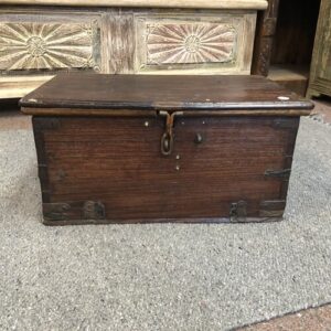 kh25 91 indian furniture small brown storage box front
