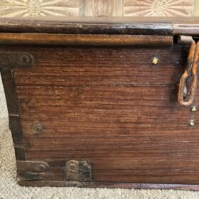 kh25 91 indian furniture small brown storage box close