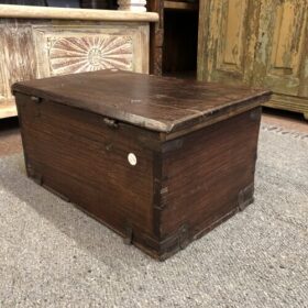 kh25 91 indian furniture small brown storage box back