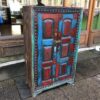 kh25 99 indian furniture unusual red & blue cabinet main