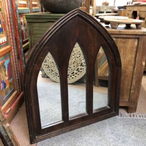 k15 8489 indian furniture gothic arch mirror sheesham dark main