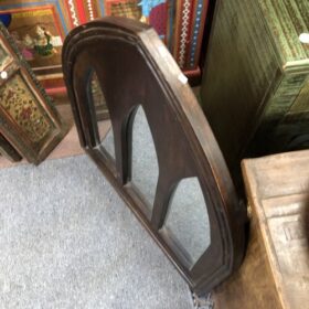 k15 8489 indian furniture gothic arch mirror sheesham dark above