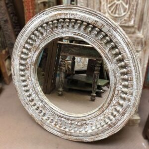 kh25 184 indian furniture circular nodule mirror main