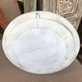 kh25 184 indian furniture circular nodule mirror back