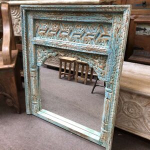 kh25 211 indian furniture medium blue arch mirror main