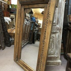 kh25 86 a indian furniture brown carved mirror right