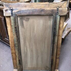 kh25 86 a indian furniture brown carved mirror back