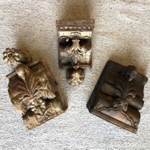 k80 8299 indian accessory gift carved corbel pieces group