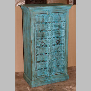 k81 7966 indian furniture medium blue cabinet factory
