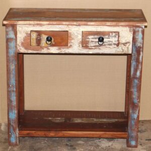 k81 8018 indian furniture 2 drawer reclaimed console factory