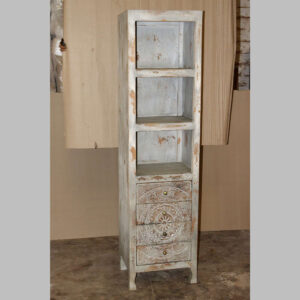 k81 8070 indian furniture slim bookcase with drawers factory