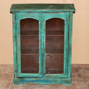 k81 8098 indian furniture shallow turquoise cabinet factory