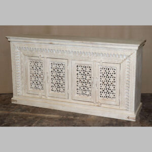k81 8157 indian furniture white nodule sideboard