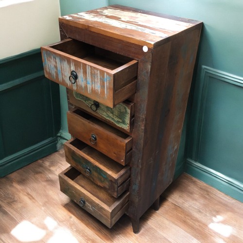 k82 7419 indian furniture slim chest of drawers storage