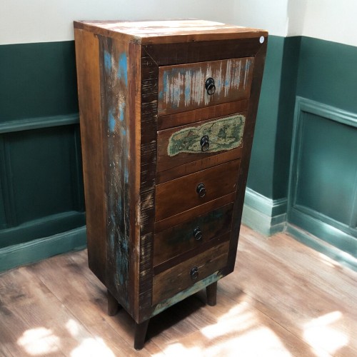 k82 7419 indian furniture slim chest of drawers bedroom