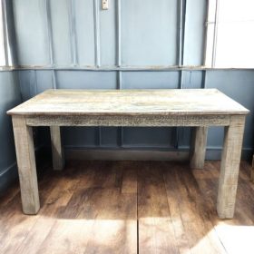 k82 7422 indian furniture pastel wash dining table white