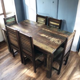 k82 7423 indian furniture 150 x 90 dining table 6 seater