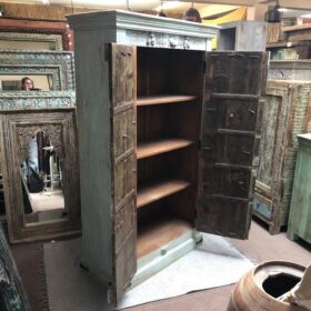 k81 7960 indian furniture medium muted cabinet open