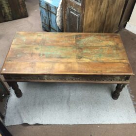 k81 8049 indian furniture coffee table with carvings top