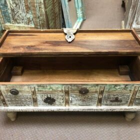 k81 8067 indian furniture slender trunk on feet open