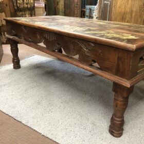 k81 8100 indian furniture carved edge coffee back