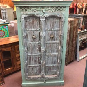 k81 8158 indian furniture exquisite green cabinet main