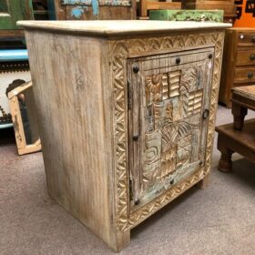 k81 j2 white indian furniture carved block bedside table left