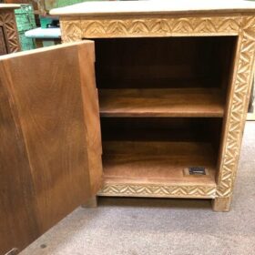 k81 j2 white indian furniture carved block bedside table open