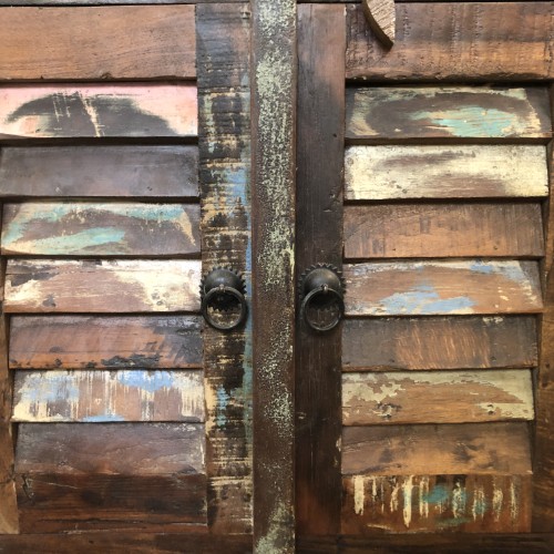 k83 7210 indian furniture 4 door reclaimed cabinet wooden