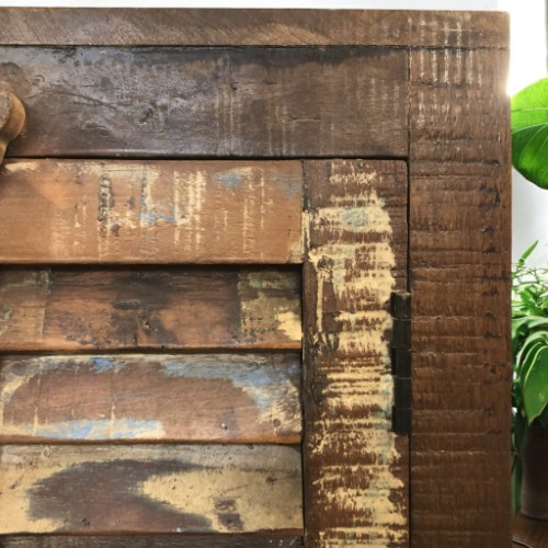 k83 7210 indian furniture 4 door reclaimed cabinet shutter