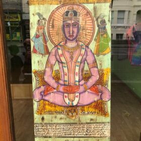 kh26 12 indian furniture hand painted panel front
