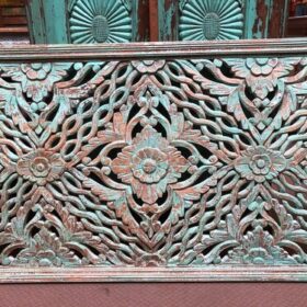 kh26 16 indian furniture carved panel 150 x 76cm front
