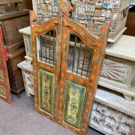 kh26 21 indian furniture handcrafted iron bar door right
