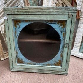 kh26 58 indian furniture vintage wall cabinet front
