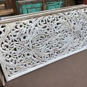 kh26 7 indian furniture carved panel 180 x 90cm left